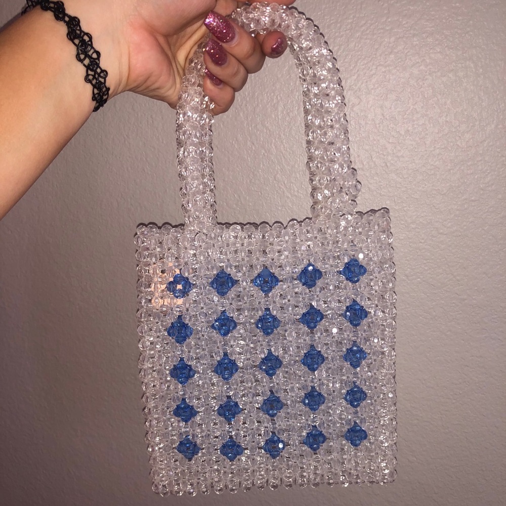 Free People Plastic Bead Purse